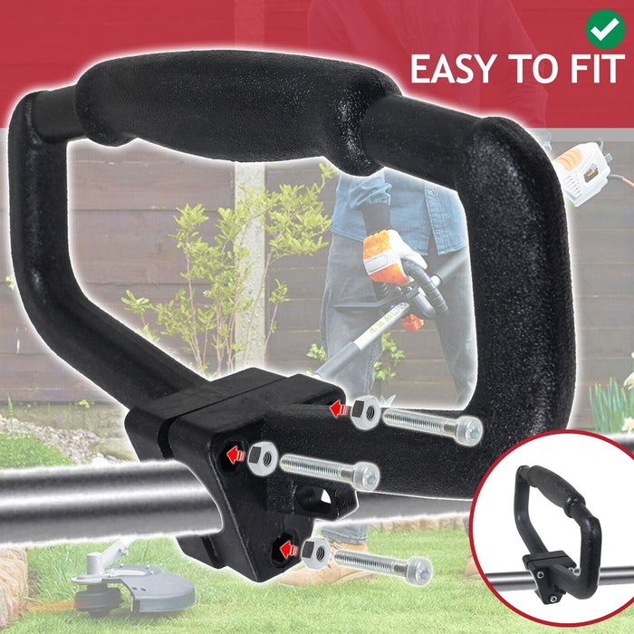 Universal Strimmer Grip Handle + Blade Guard Brushcutter Trimmer Pole Shaft Kit (24mm, 26mm, 28mm)