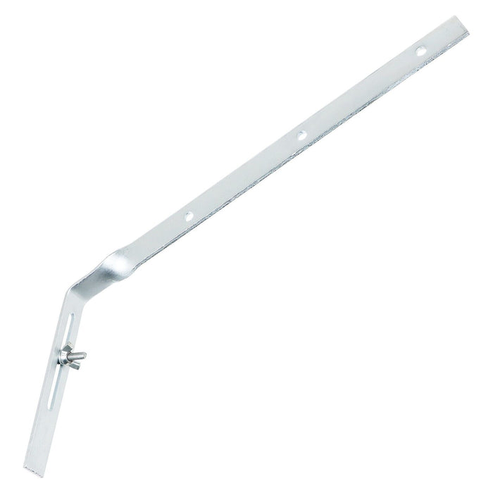 Gutter Side Rafter Bracket Universal Galvanised Steel Fascia Support Fixings (Pack of 5, 300mm)