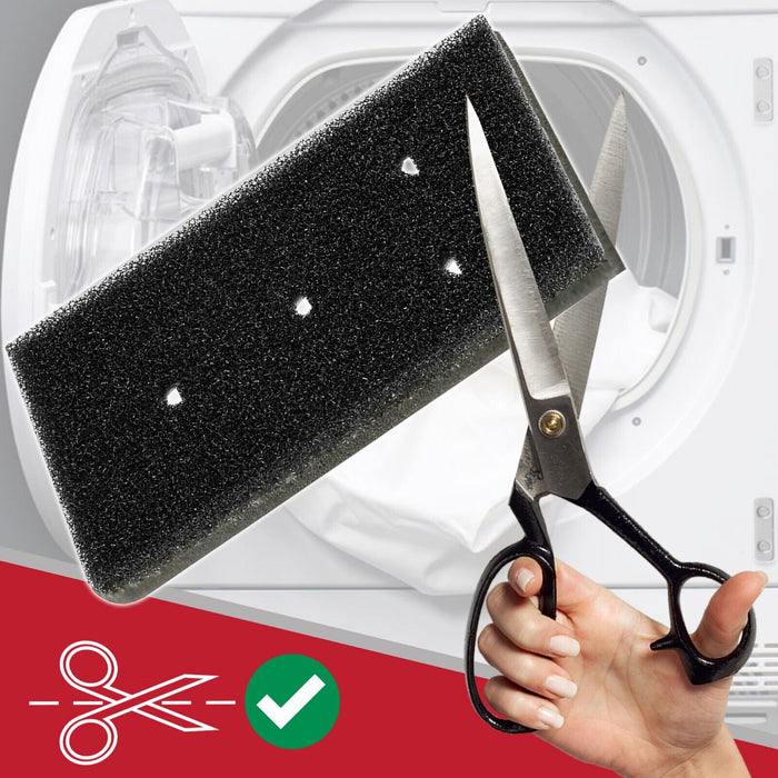 Tumble Dryer Foam Filter for WHIRLPOOL / BAUKNECHT Heat Pump Sponge Pads (Pack of 4)