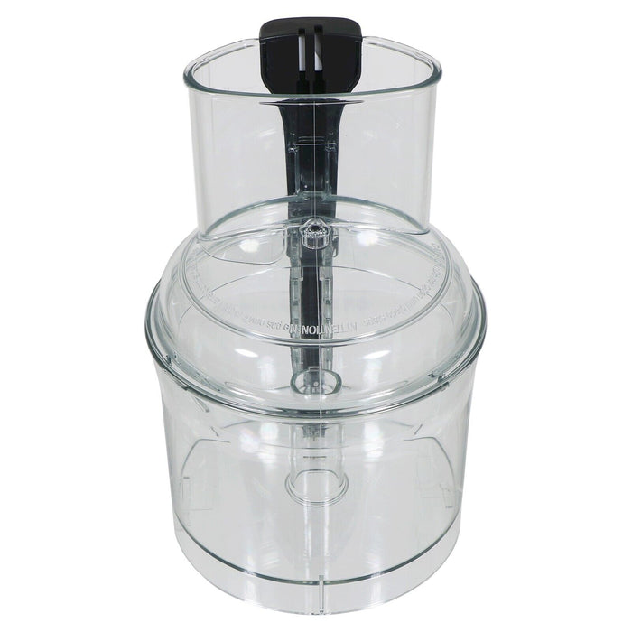 Magimix Mixer Bowl + Lid Cover for CS5200XL Food Processor (Clear with Black Handle, 17341 N, 17333)