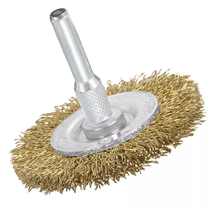 Wire Brush Brass Drill Wheel Set 1/4" 6mm + Cleaning & Polishing Kit 20 Pces