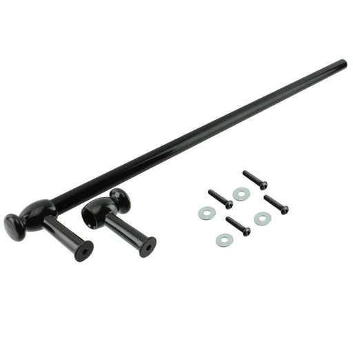 Oven Cooker Door Handle / Towel Rail Universal 'Cut to Size' (Black)