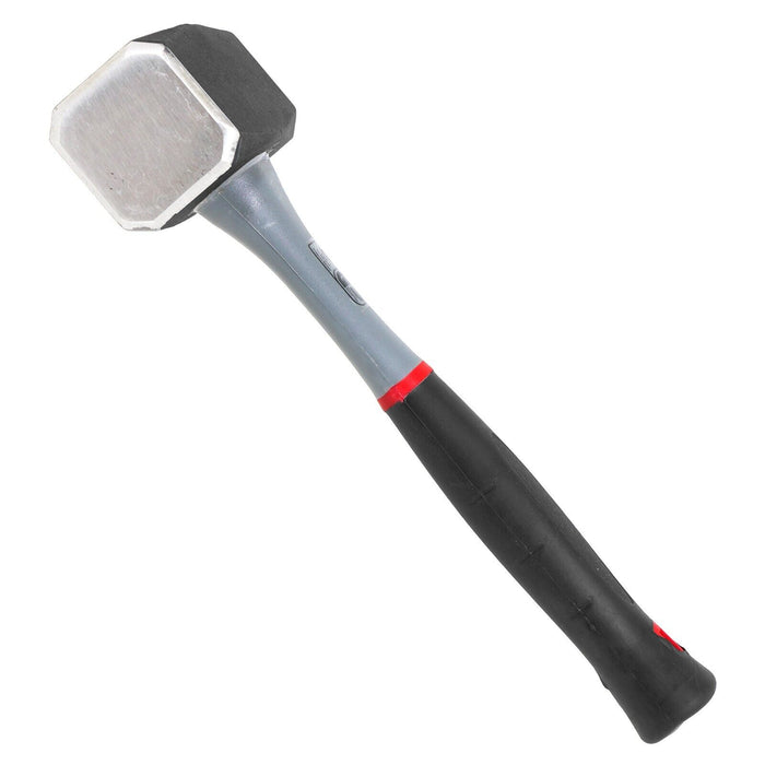 Lump Club Sledge Hammer Heavy Duty Fibreglass Shaft Hardened Steel Head TPR Comfort Grip Handle (4lb / 2kg)