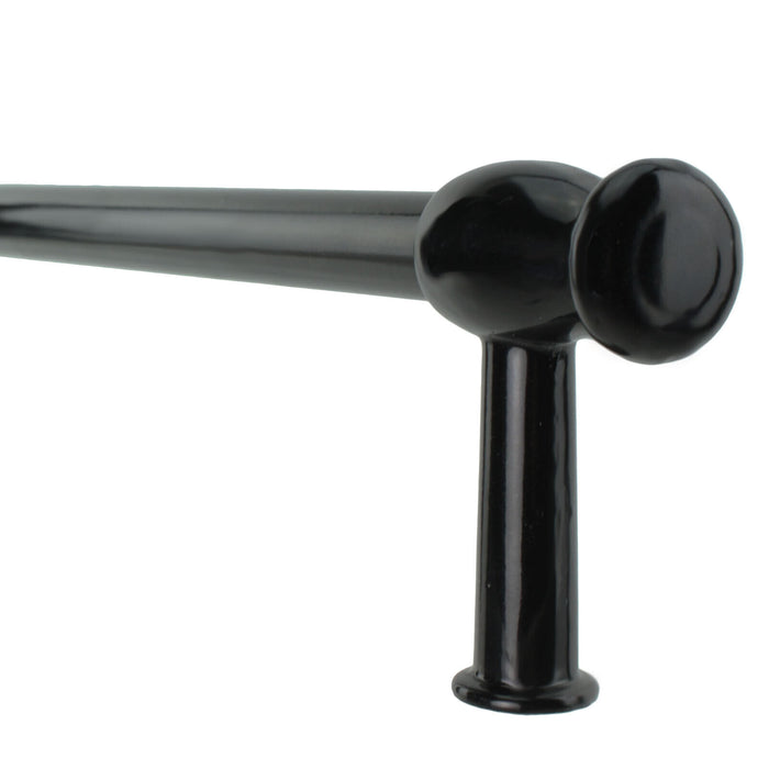 Oven Cooker Door Handle / Towel Rail Universal 'Cut to Size' (Black)