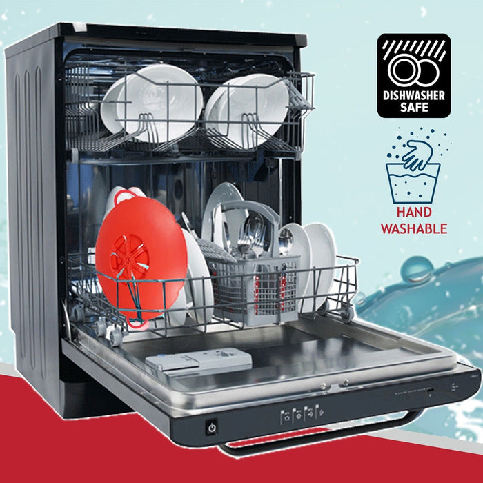 Pan Lid Spill Stopper Silicone Saucepan Pot Steamer Cover Anti Boiling Overflow Guards (Pack of 2)