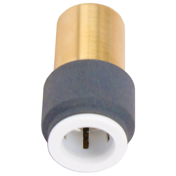 Radiator Valve 15mm x 10mm Anthracite Pushfit Reducing Straight Speed Fit Compression Stem Valves (Pack of 3)