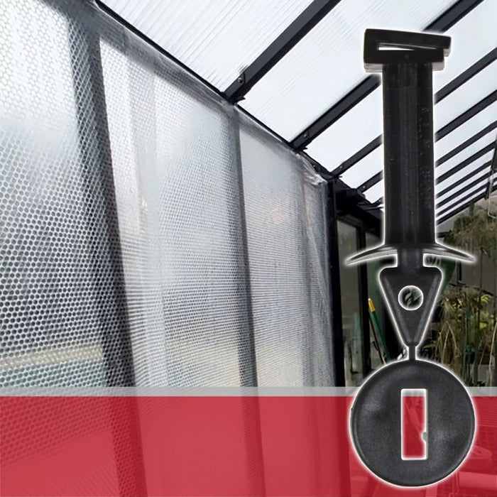 Greenhouse Insulation Fixers Kit Corner + Frame Shading Bubble Wrap PVC Plastic Clips (Pack of 80)