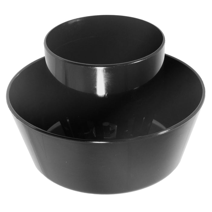 110mm Vent Extract Cowl Mushroom Soil Pipe Stack System Weather Ring Seal (Black)