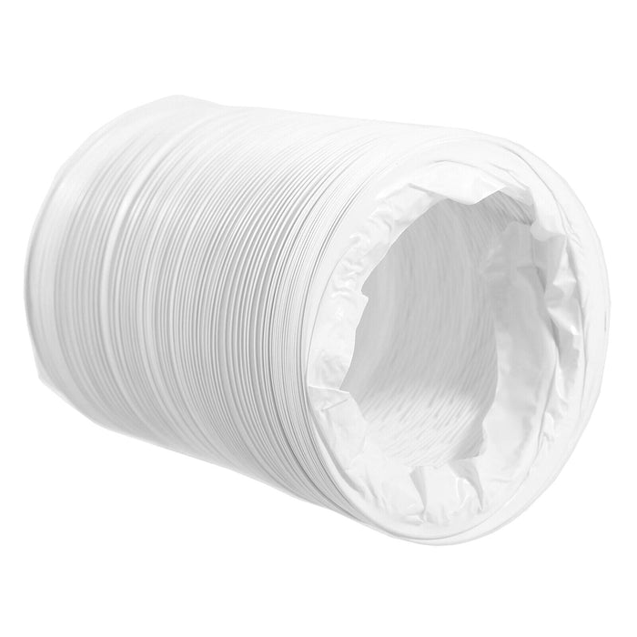 Cooker Hood External Vent Kit 4" 5" 6" 100mm 125mm 150mm Universal Exterior Wall Duct Set (White)