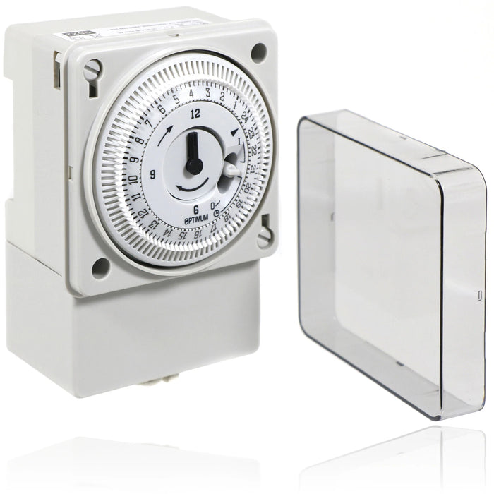 Programmable Timeswitch Synchronous Universal 24 Hour Daily Single CH Tactic Grasslin Tower OP-TS111.1