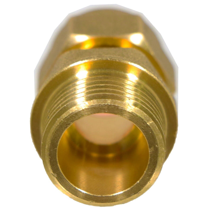 Compression Connector 10mm x 3/8" BSP Male Straight Brass Pipe Coupler Adaptor Fitting (Pack of 4)