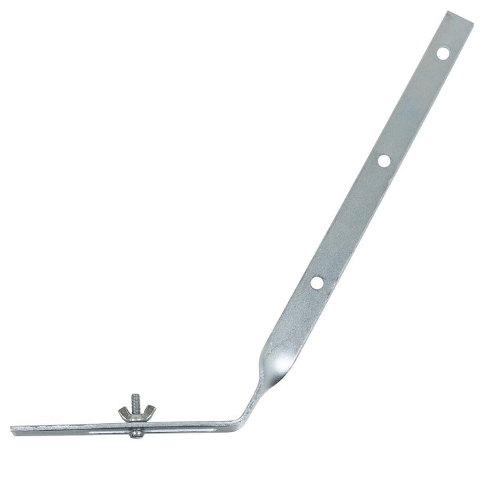 Gutter Side Rafter Bracket Universal Galvanised Steel Fascia Support Fixings (Pack of 10, 300mm)