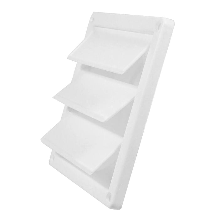 Cooker Hood External Vent Kit 4" 5" 6" 100mm 125mm 150mm Universal Exterior Wall Duct Set (White)