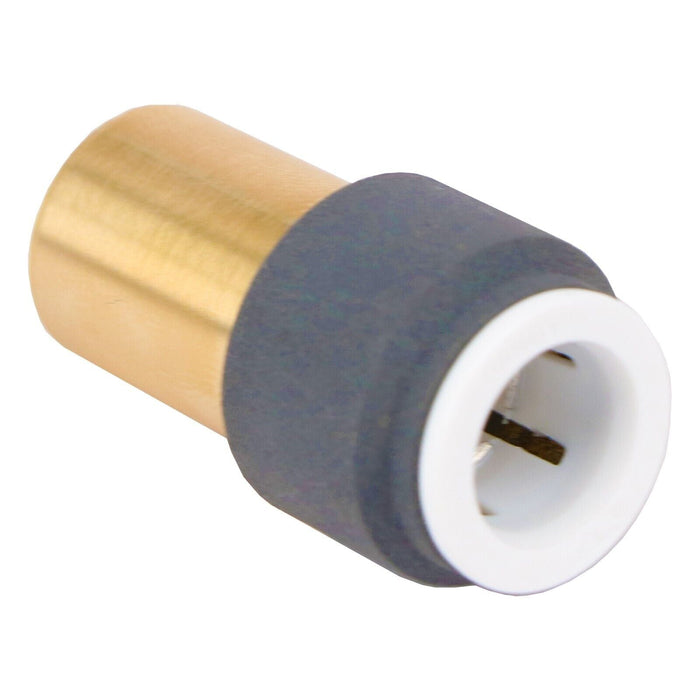 Radiator Valve 15mm x 10mm Anthracite Pushfit Reducing Straight Speed Fit Compression Stem Valves (Pack of 3)