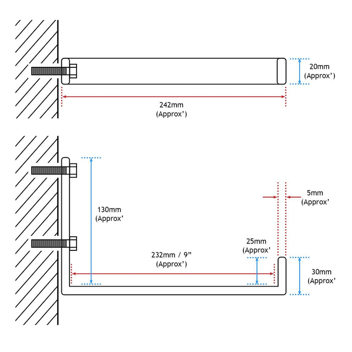 Vacuum Storage Brackets Universal Wall Mount Hook Rack Steel Tools Organiser