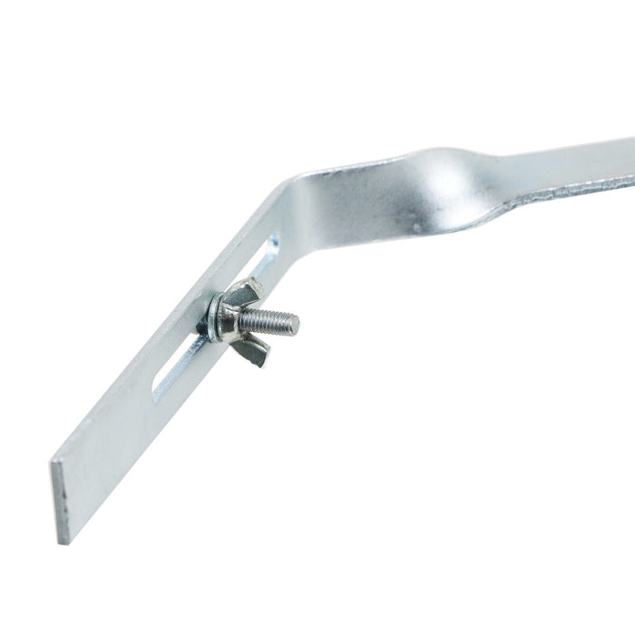 Gutter Side Rafter Bracket Universal Galvanised Steel Fascia Support Fixings (Pack of 5, 300mm)