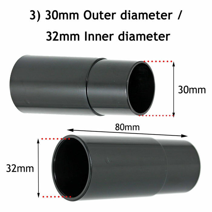 Dust Extractor Adaptors Universal Power Sander Port 26mm 30mm 32mm 35mm 38mm x 7