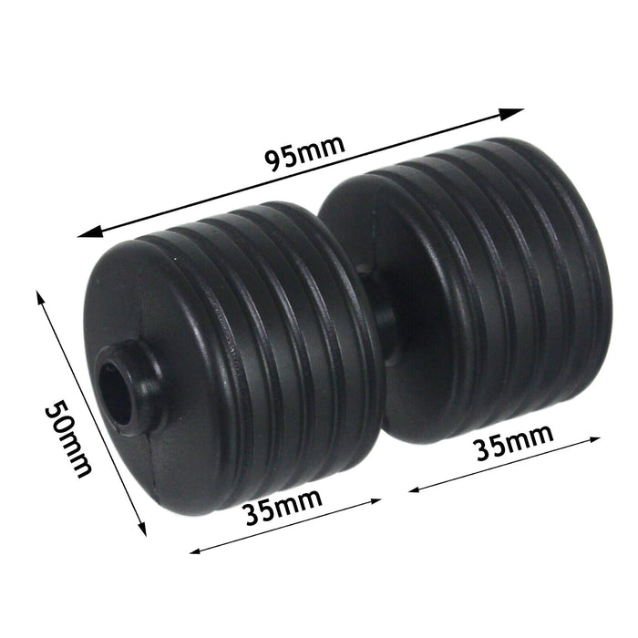 Double Front Roller for Qualcast Suffolk Punch 30 30SK 30S 35S 43S 43SL Lawnmower