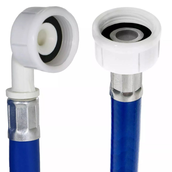 Universal Drain Hose + Water Fill Pipe Angle Set Clip Washing Machine Dishwasher