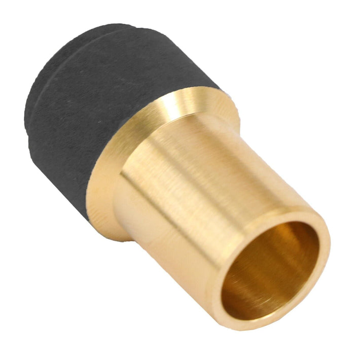 Radiator Valve 15mm x 10mm Black Pushfit Reducing Straight Speed Fit Compression Stem Valves (Pack of 2)