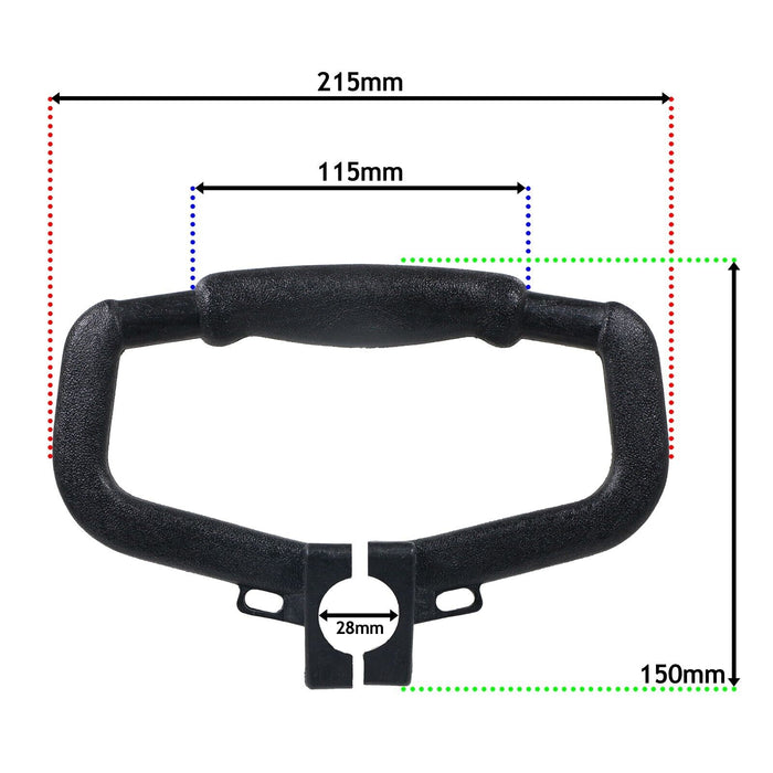 Universal Strimmer Grip Handle + Blade Guard Brushcutter Trimmer Pole Shaft Reducer Kit (24mm, 26mm, 28mm)