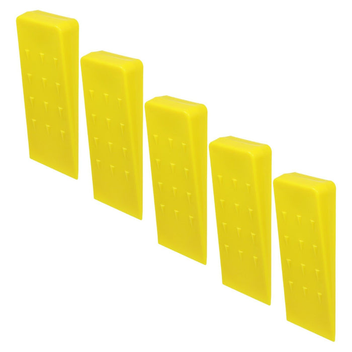 Tree Felling Wedge Heavy Duty Chainsaw Log Wood Cutting Cleaving Block Tools (8", Pack of 5)