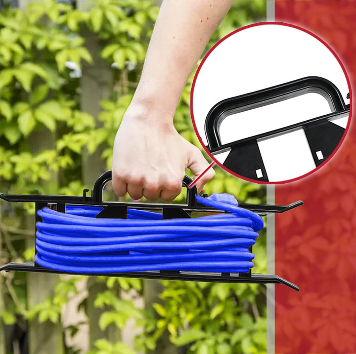 Universal Cable Tidy H Frame Bracket Extension Power Lead Wire Storage Winder (360mm x 125mm)