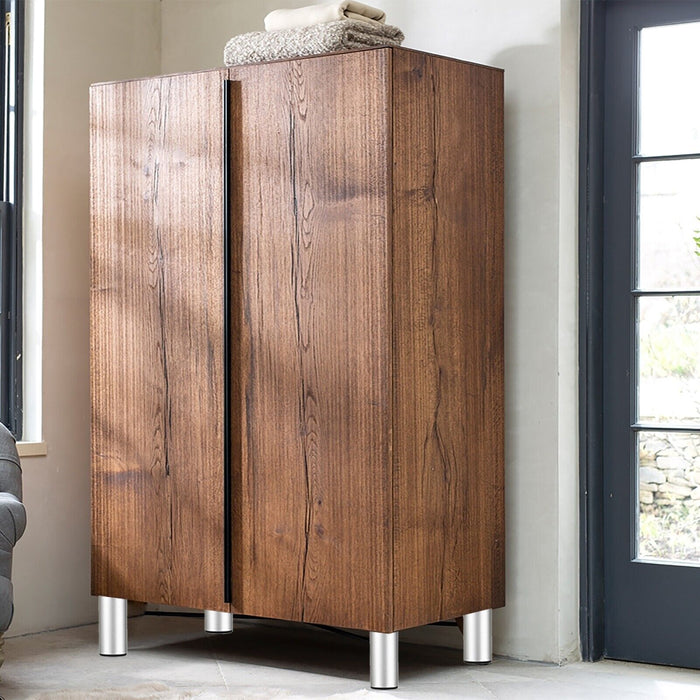 Universal Adjustable Furniture Feet 4.5" Silver Wardrobe Table Footrest Riser Legs (Pack of 4)