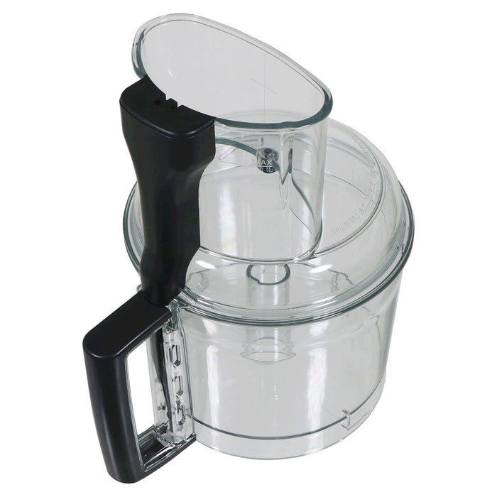 Magimix Mixer Bowl + Lid Cover for CS5200XL Food Processor (Clear with Black Handle, 17341 N, 17333)