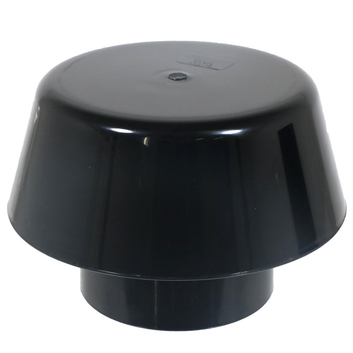 110mm Vent Extract Cowl Mushroom Soil Pipe Stack System Weather Ring Seal (Black)