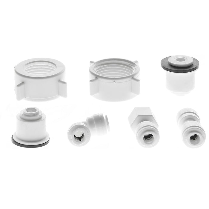Water Supply Pipe Tube + Fridge Connector Kit for LG American Style Double Fridge / Refrigerator (1/4" Pipe)