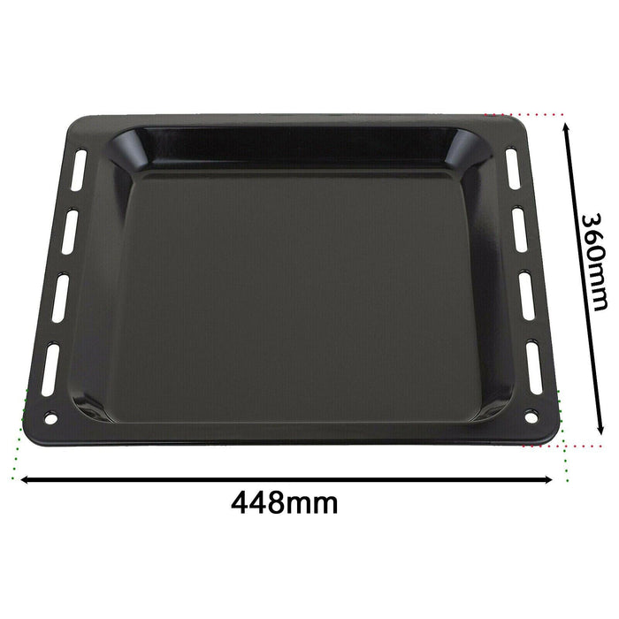 Baking Tray Enamelled Pan for Brandt Oven Cooker (448mm x 360mm x 25mm)