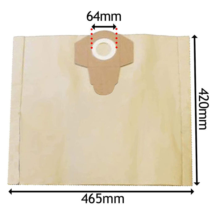 5 x Dust Bags for EINHELL Vacuum Cleaner 30L 30 Litre BT-VC RT-VC TC-VC INOX