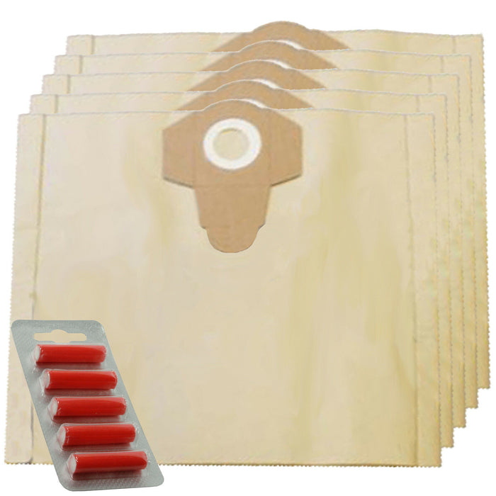 5 x Dust Bags for Hitachi QB35E Vacuum Cleaner (Pack of 5 + 5 Fresheners)