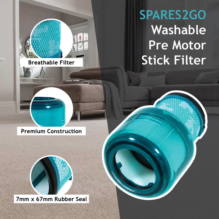 Torque Drive Brushroll for DYSON V11 SV14 Silver Brush Roller Bar + Filter