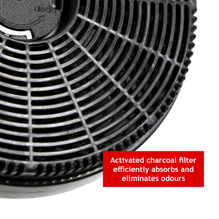 Cooker Hood Charcoal Filters Compatible for Russell Hobbs RHGCH601, RHGCH901, RHGCH702B-M, RHGCH902B-M, RHGCH603DS, RHGCH903DS, RHICH904DB (Pack of 2) G3000024