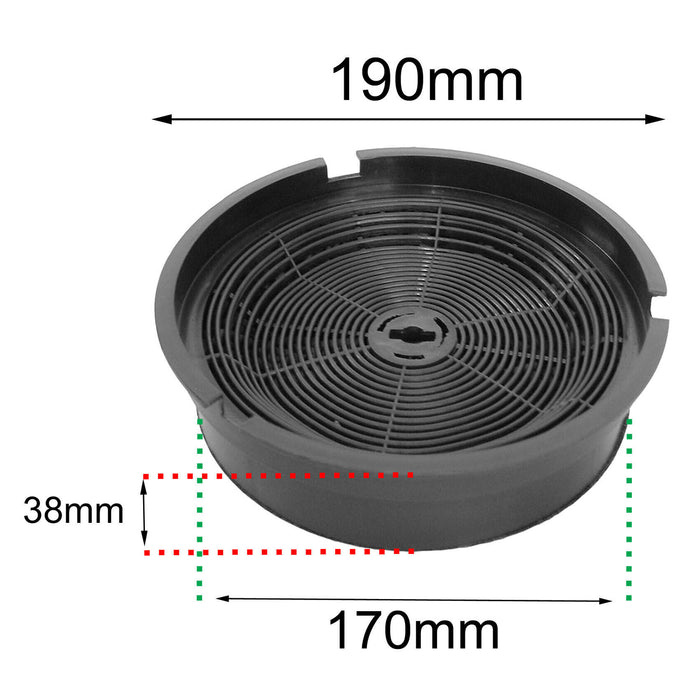 B&Q CATA Designair Cooke & Lewis Carbon Charcoal Cooker Hood Filter CARBFILT1