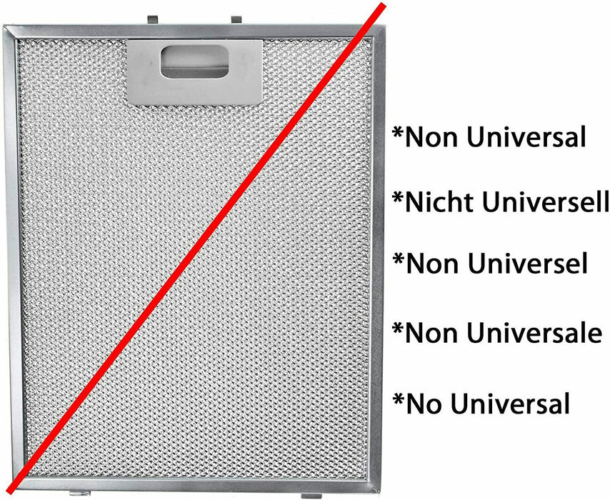 Cooker Hood Grease Filter UNIVERSAL Metal Vent Fan Grease Mesh 300 x 240 mm