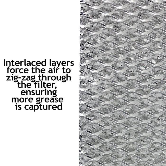 Filter for Designair Cooker Hood Mesh Grease Extractor Fan Vent Filters Metal 57 x 47cm