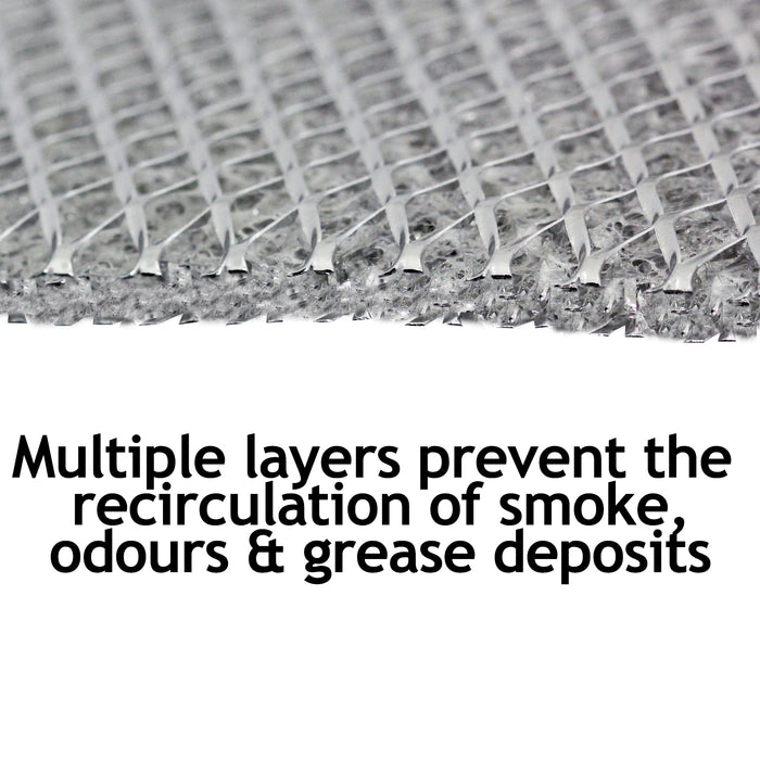 Filter for Matsui Cooker Hood Mesh Grease Extractor Fan Vent Filters Metal 57 x 47cm x 2