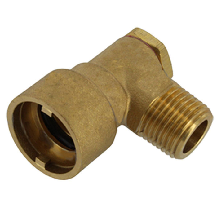 Gas Supply Hose Socket 1/2" Oven Cooker Angled Bayonet Socket Brass Connector (Pack of 2)