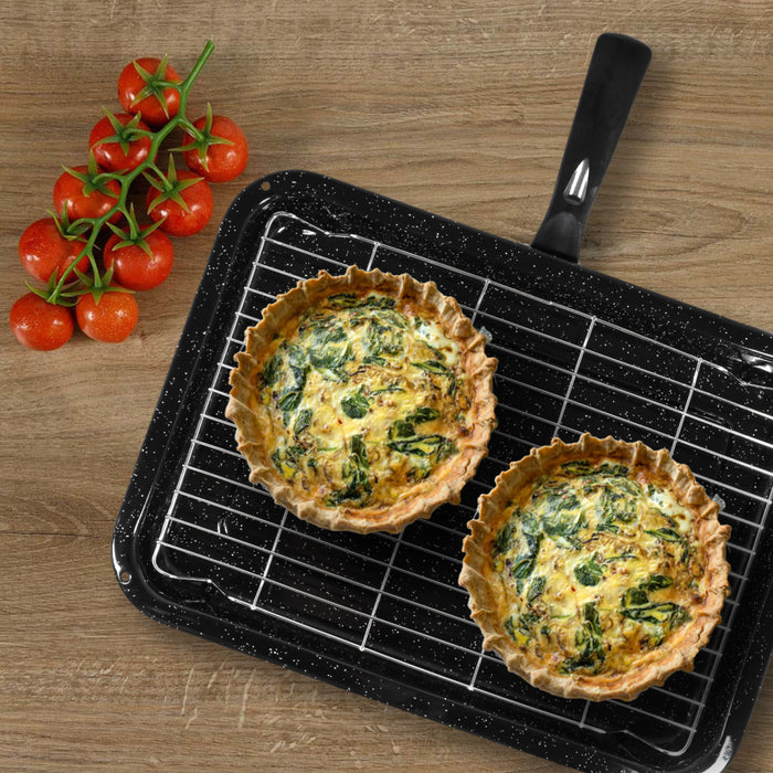 Small Grill Pan + Rack and Detachable Handle for CANNON Oven Cooker