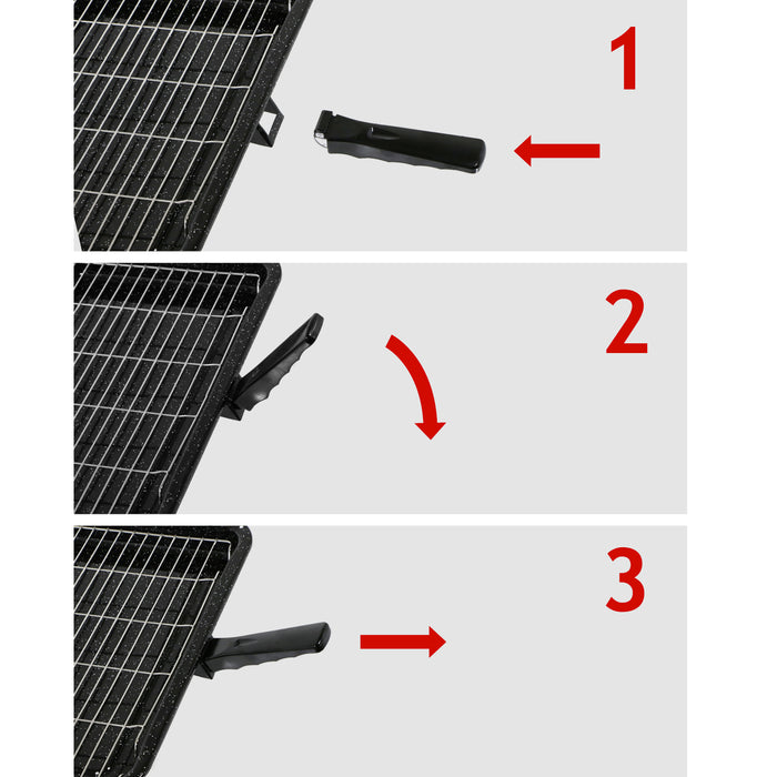 Small Grill Pan + Rack and Detachable Handle for CANNON Oven Cooker