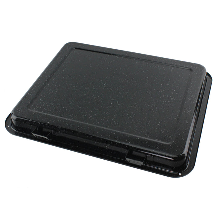 Extra Large Enamel Grill Tray & Rack for DIPLOMAT Oven Cooker (370 x 440mm)