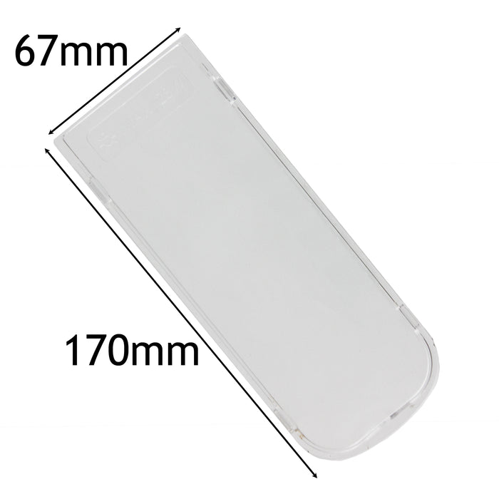 Universal Cooker Hood Vent Extractor Light Diffuser / Lens Cover Plate (170mm x 67mm)