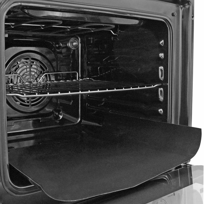 Universal Teflon Oven Cooker Liner Non Stick Heavy Duty Lining Pack of 2 Liners Black