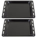 UNIVERSAL Oven Cooker Baking Tray Enamelled Pan (455mm x 360mm x 25mm, Pack of 2)