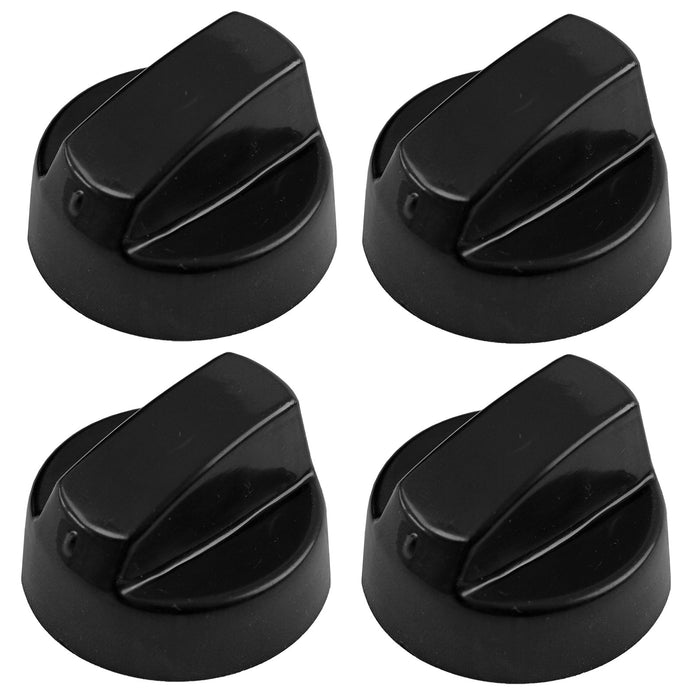 UNIVERSAL Black CONTROL KNOB & ADAPTORS for IGNIS Cooker Oven Hob x 4