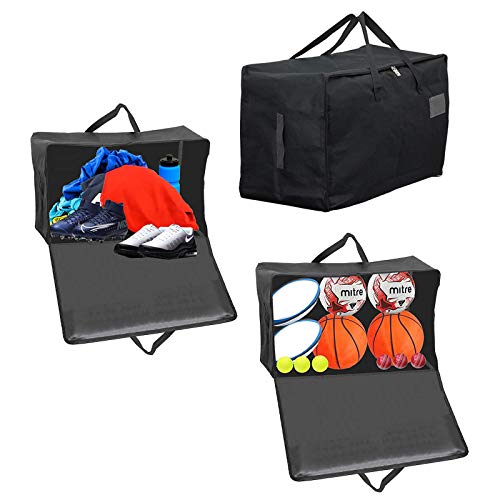 Extra Large Canvas Fabric Sports Kit Football Balls Rugby Hockey Cricket Tennis Storage Bag