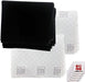 UNIVERSAL Cooker Hood Filter Kit for Recirculating Kitchen Extractor Vent Fan (2 x Grease + 1 x Carbon Filters + 5 Fresheners)